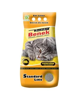 BENEK Super natural fara miros 10 l x 2 (20 l) Asternut bentonita pentru litiera