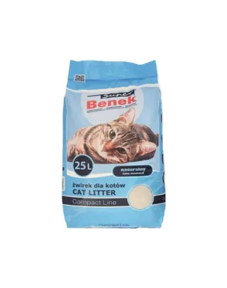 BENEK Super Compact nisip litiera 25 l x 2 (50 l) fara miros