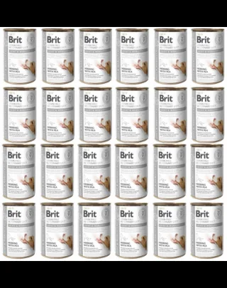BRIT Veterinary Diet Dog Joint &amp; Mobility hrana pentru caini 24x400 g mobilitate si oase