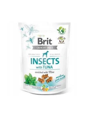BRIT Care Dog Crunchy Cracker Insect&amp;Tuna Recompense pentru caini, cu insecte si ton 200 g