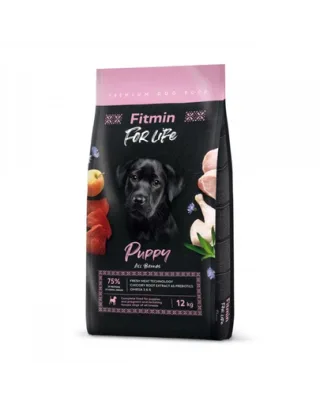 FITMIN Dog For Life Puppy hrana pentru catelusi 12 kg