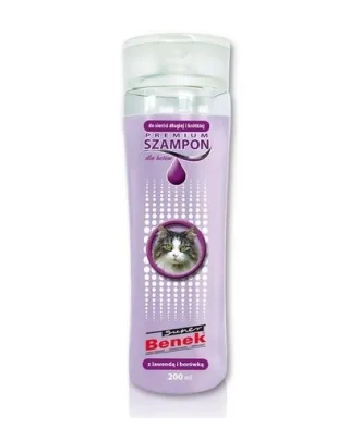 BENEK Sampon premium pentru pisici, cu lavanda 200 ml