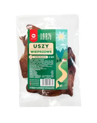 MACED Natural Ureche de porc uscata pentru caini 2 buc.