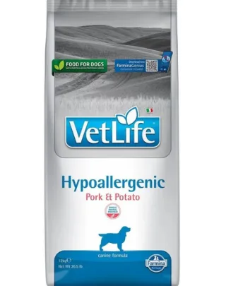 FARMINA VetLife Hypoallergenic Pork Potato Hrana caini adulti, cu porc si cartofi 12kg