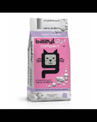 BAZYL Ag+ Compact Lavender 20L nisip litiera pisica