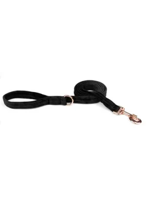 ESME FOR DOG Lesa din catifea pentru caini onyx 150cm / 2,5cm