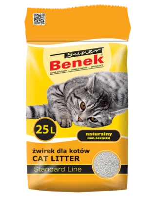 Benek Super Natural Nisip pentru litiera 25 L, galben