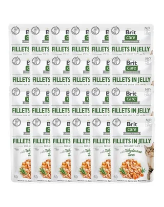 BRIT Care Fillets in Jelly ton in aspic 24x85 g plic hrana pisica