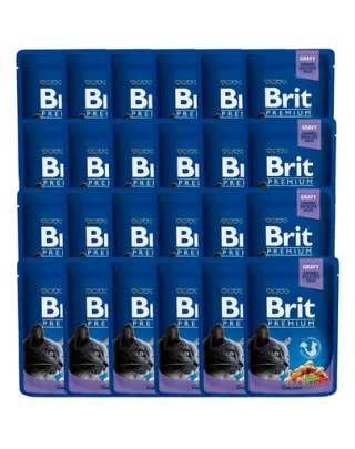 BRIT Premium Cat Adult Cod Fish cod in sos plic hrana pentru pisici 24x100g