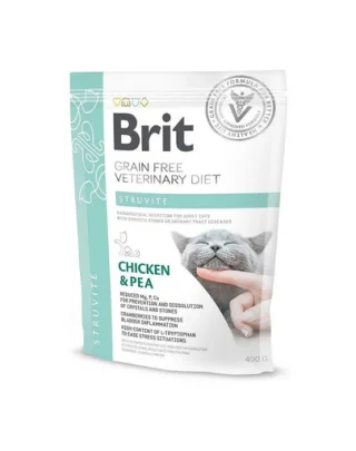 BRIT Veterinary Diets Cat Struvite 400 g Dieta veterinara pisici cu probleme ale tractului urinar inferior