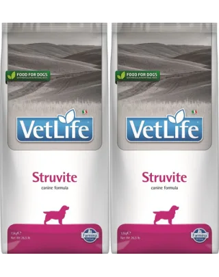 FARMINA Vet Life Dog Struvite 2x12 kg dieta caini adulti cu afectiuni tract urinar inferior