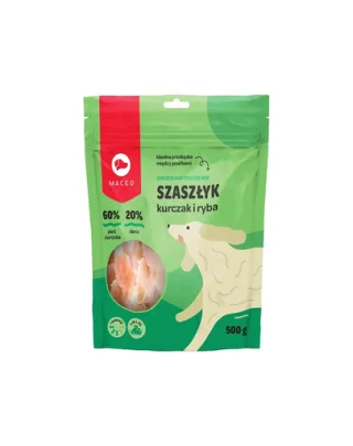 MACED Recompense pentru caini, cu peste si pui 500 g