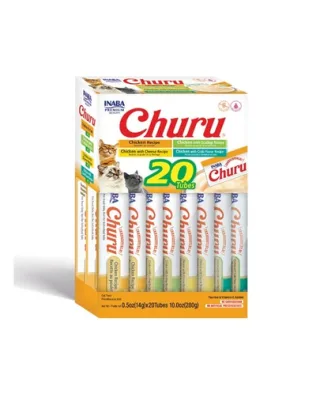 INABA Churu Varieties Chicken Recipe 20x14g Recompense crema pentru pisica, cu pui