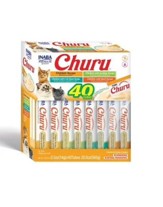 INABA Churu Varieties Chicken Recipe 40x14g Recompense pisici, cu pui