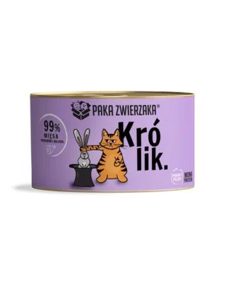 PAKA ZWIERZAKA Hrana umeda cu iepure pentru pisici 200 g