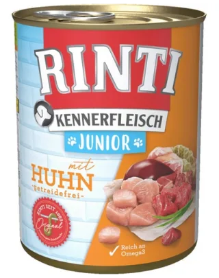 RINTI Kennerfleish Junior Chicken 400 g Conserva hrana catei, cu pui