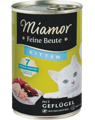 MIAMOR Feine Beute Kitten Poultry Conserva hrana pisoi, cu pasare 400g