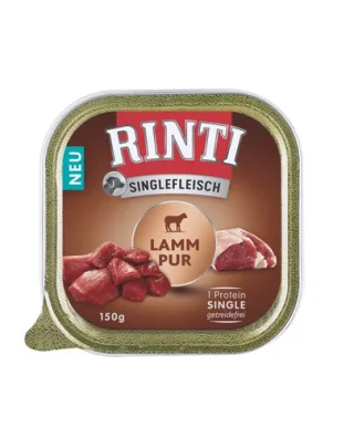 RINTI Singlefleisch Lamb Hrana umeda caine, cu miel 150g