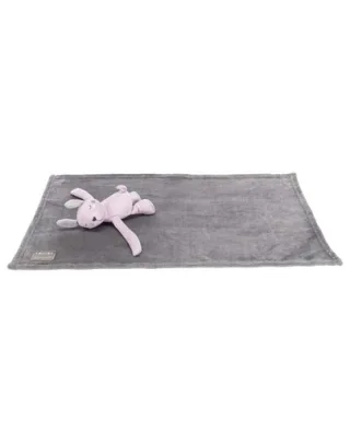 TRIXIE Set Junior patura si jucarie 75 x 50 cm, gri/liliac