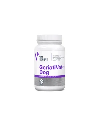 VETEXPERT GeriatiVet Dog Large Breed, Suplimente nutritive pentru caini seniori de talie mare, 45 tablete