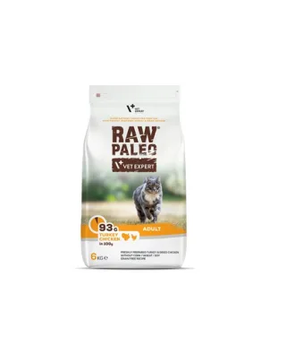 VETEXPERT Raw Paleo Adult Cat Turkey&amp;Chicken 6 kg Hrana pisici adulte