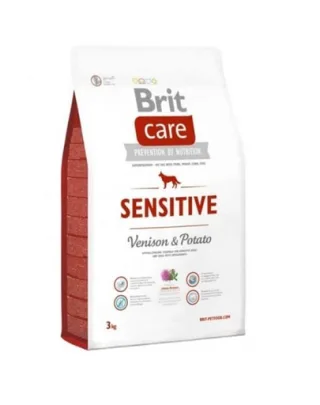 BRIT Care Dog Grain-free Sensitive 3 kg Hrana uscata pentru caini cu intolerante alimentare, cu vanat si cartofi