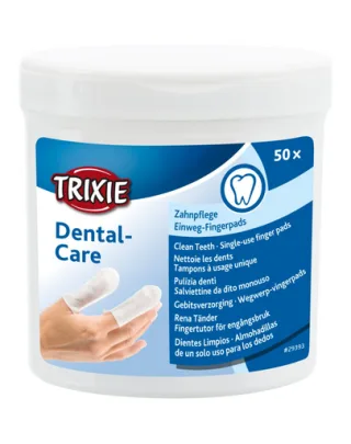 TRIXIE Dental Care Textil curatare dinti caini si pisici 50 buc