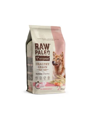 VETEXPERT RAW PALEO Heathy Grain Adult Salmon 2 kg Hrana caini, cu somon