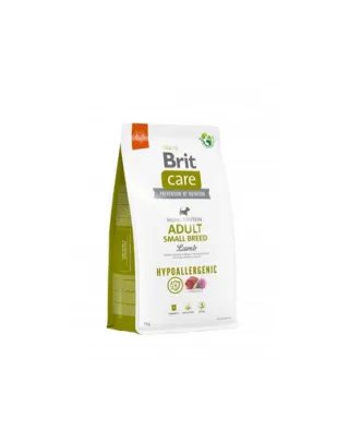 BRIT CARE Hypoallergenic Adult Small Breed Lamb 7kg Hrana uscata caini adulti talie mica, cu miel