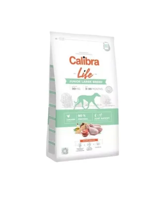 CALIBRA Dog Life Junior Large Breed Chicken hrana uscata superpremium pentru caini juniori talie mare 12 kg