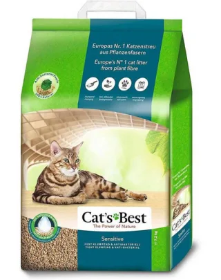 JRS Cat's Best Sensitive Asternut din lemn pentru litiera pisicilor 20L