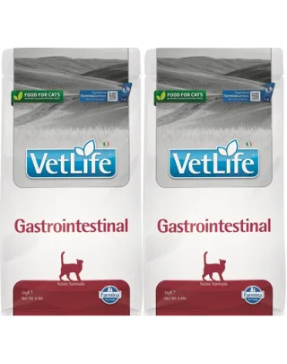 FARMINA Vet life Gastrointestinal Cat hrana uscata pisici cu probleme de stomac 2 x 2 kg