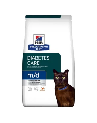 HILL'S Prescription Diet M/D Diabetes Feline hrana dietetica pentru pisici cu diabet sau obeze, cu pui 3 kg