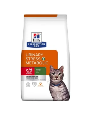 HILL'S Prescription Diet Feline c/d Urinary Stress + Metabolic 8 kg Hrana uscata pisici cu afectiuni ale tractului urinar