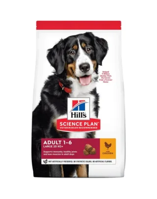HILL'S Science Plan Canine Adult Large breed Chicken 18 kg Hrana uscata pentru caini de talie mare, cu pui