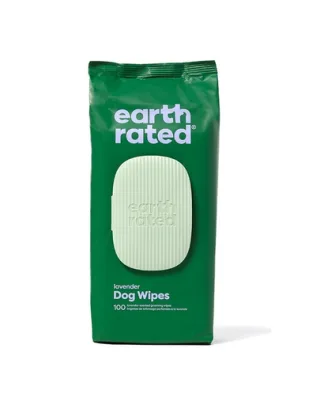 EARTH RATED Servetele igiena caini, parfum lavanda 100 buc.