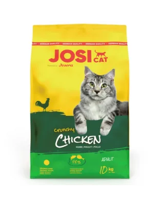 JOSERA JosiCat Crunchy Chicken 10kg carne de pasare pentru pisici adulte