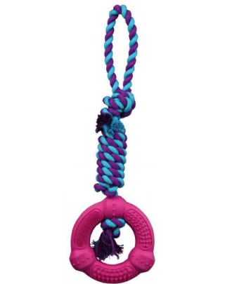 TRIXIE Inel pe sfoară „Denta Fun" 12 cm/41 cm