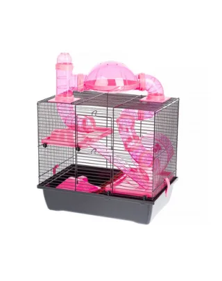 INTERZOO Rocky + Taras Cusca de hamster 42 cm roz