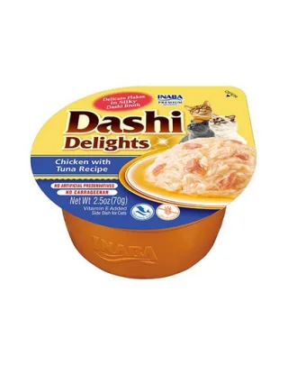 INABA Cat Dashi Delights pui si ton 70 g mancare umeda pisici