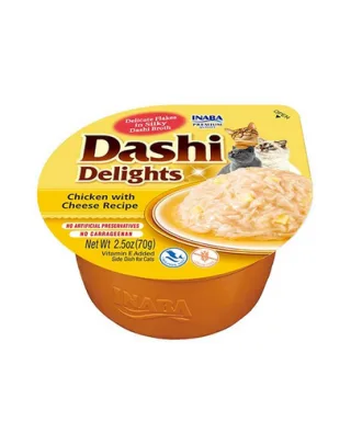 INABA Cat Dashi Delights pui si branza mancare umeda pisica 70 g