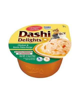 INABA Cat Dashi Delights hrana pisica pui si ton skipjack 70 g