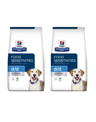 HILL'S Prescription Diet Canine d/d Food Sensitivites Duck &amp; Rice 24 kg (2x12 kg) hrana caini, cu rata si orez