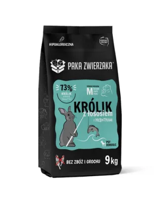 PAKA ZWIERZAKA Seventh Heaven Sac hrana caini talie medie, cu iepure si somon 9kg