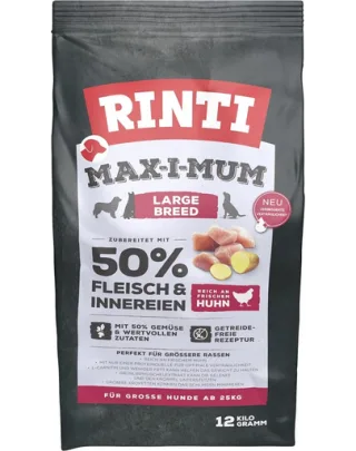 RINTI MAX-I-MUM Large Breed Chicken hrana caini rase mari, cu pui 12kg