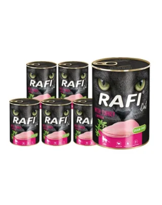 DOLINA NOTECI RAFI Cat adult Conserve pentru pisici, cu curcan 12x400 g