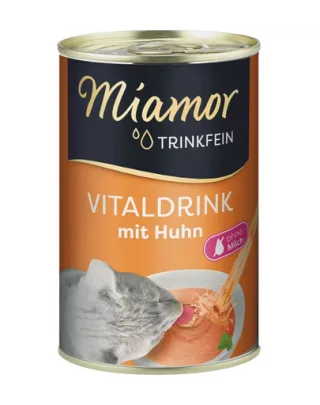 MIAMOR Trinkfein Supa hidratare pisici, cu pui 12x135 g