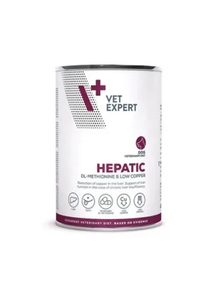 VET EXPERT Veterinary Diet Dog Hepatic 400 g hrana umeda veterinara pentru caini