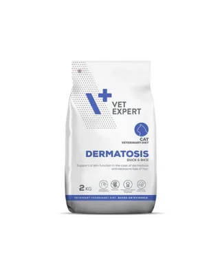 VET EXPERT Veterinary Diet Cat Dermatosis 2 kg dieta veterinara pisici cu afectiuni ale pielii