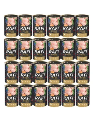 DOLINA NOTECI RAFI Conserve hrana umeda caini, cu prepelita 24x400 g